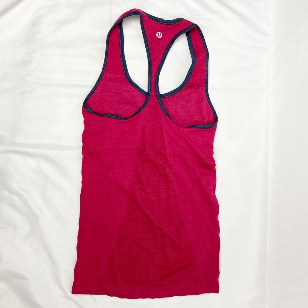 Lululemon Racerback Raspberry Top Size 4 - Picture 3 of 5
